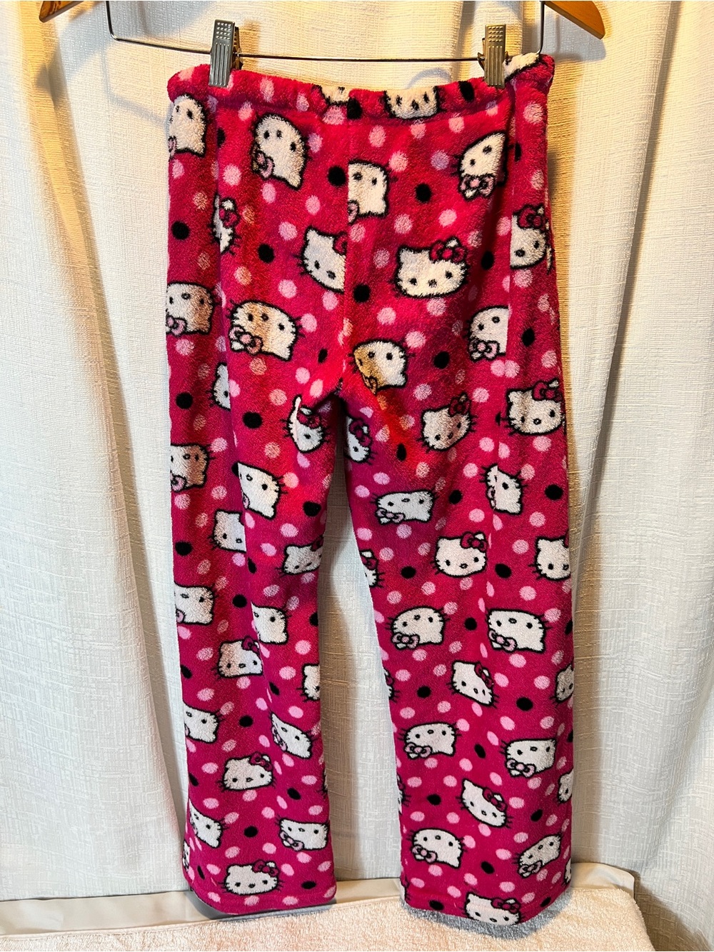 Kids Pink Hello Kitty Fleece Pajama Pants SIZE SMALL